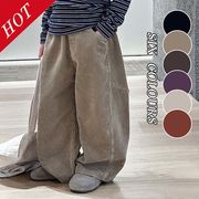 2025秋※KUJ  棉100  ☆男女児コーデュロイリラックスパンツ