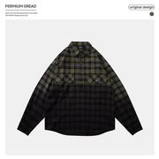 メンズファッション チェック柄 シャツ 男女兼用 カジュアル トップス 秋冬 2025新作★