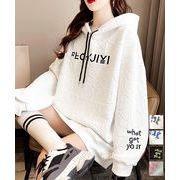 【日本倉庫即納】 エンボスロゴ パーカー 長袖プルオーバー