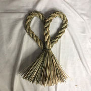 正月 〆飾り しめ飾り　しめ縄リース しめ縄 正月飾り  信濃結び飾り お正月グッズ  ハート型半製品