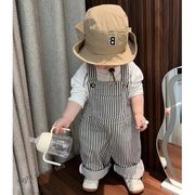 202新作韓国子供服 ベビー服  キッズ男の子  サロペット+長袖トップス 分けて販売  80cm-110cm