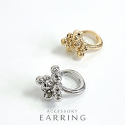 ▼MAGGIO▼片耳用 バブルメタルイヤーカフ　軟骨ピアス