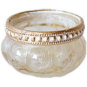 ☆ビジューガラスポット シェードパンプキンS　小物入れ/インテリア/アクセサリー/雑貨