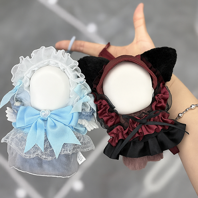 新作 【10cmドール用】 レトロ風 レース＆チュールスカート 着せ替え衣装 人形服