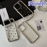 マホケース iphone17ケース　水玉携帯ケース アイフォンケース iphone16透明ケースクリア スマホケース