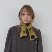 マフラー　レディース　韓国ファッション　秋冬　ドット柄
