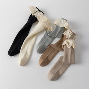 2025秋新作　ins風　女の子　レース飾り　新生児　靴下　子供靴下　ベビーソックス　可愛い　春　秋　5色