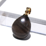 ペンダントトップ　アグニマニタイト＜インドネシア産＞　研磨あり　ステンレス製　ゴールド　ランダム発送