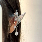 「限定販売」イヤーカフ　ハンドメイド イヤーカフ　アクセサリー イヤーカフ　ラインストーン