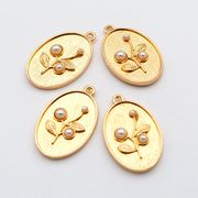 レジン台座/春夏アクセサリー/アンティークパーツ/パール/金属パーツ/トレンドパーツ/オリジナル