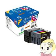 ジット インクカートリッジ（エプソン IC4CL76互換） 4色パック互換インク JIT-AE764P