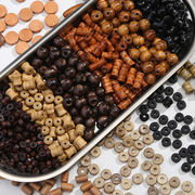 ウッドチャーム アクセサリーパーツ ハンドメイド ウッドビーズ ピアス 材料 イヤリング 通し穴 ラウンド