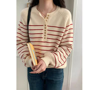 初回送料無料　ニットセーター着こなし抜群長袖トップス　レディースファッション人気トレンド