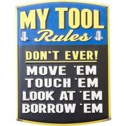 アンティークエンボスプレート MY TOOL Rules★