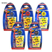 ホットウィール 歯ブラシセット 5アソート( キャップ :ブルー /レッド/イエロー/グリーン/ネイビー)