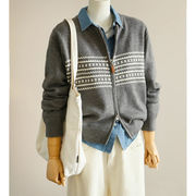 初回送料無料　ニットセーターおしゃれな長袖カーディガン上着　レディースファッション人気トレンド