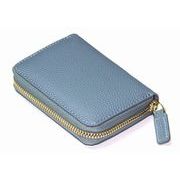 MOMO　牛革　ジャバラ収納　男女兼用　カード収納　コンパクトウォレット　AN-3174　BGY