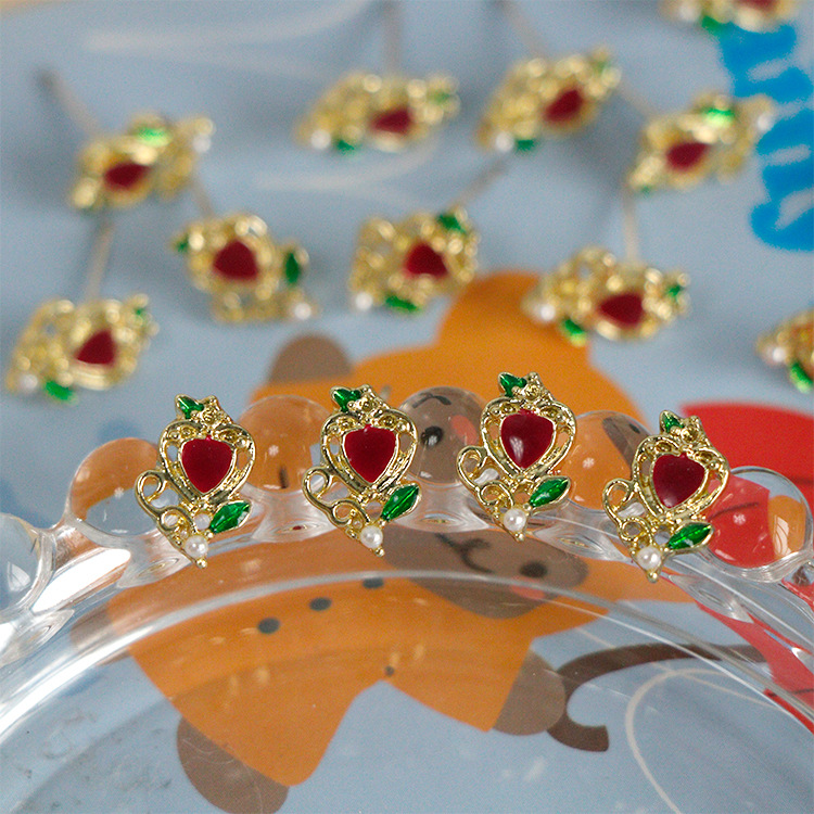 フラワーピアス お花 レディース ピアス ヒナギク ポストピアスパーツ 丸カン付き アクセサリーパーツ