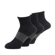 ASHITOMO WORKING SOCKS ズレ対策ソックス 先丸ショート25-27cm3足組ダーク SWZS-D13