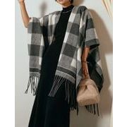 今季マストバイ   気質   おしゃれ  個性的   韓国風  フリンジ & ニット マント / ショール