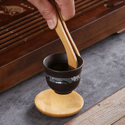 竹製茶挟み（茶器セット付属品 茶道六君子の一つ 湯呑み専用 防熱湾曲タイプ）