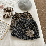 2025冬新作　XF　子供服　ボトムス　ヒョウ柄　スカート　80-130cm　2色