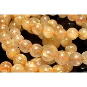 濃密な金針！ ゴールドルチルクォーツ 7.5mm ブレスレット 1個売り _BG6129-75