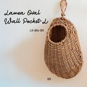 ◆アビテ◆やさしい風合いのガーデンシリーズ♪【ラメア・オーバルウォールポケット・L】