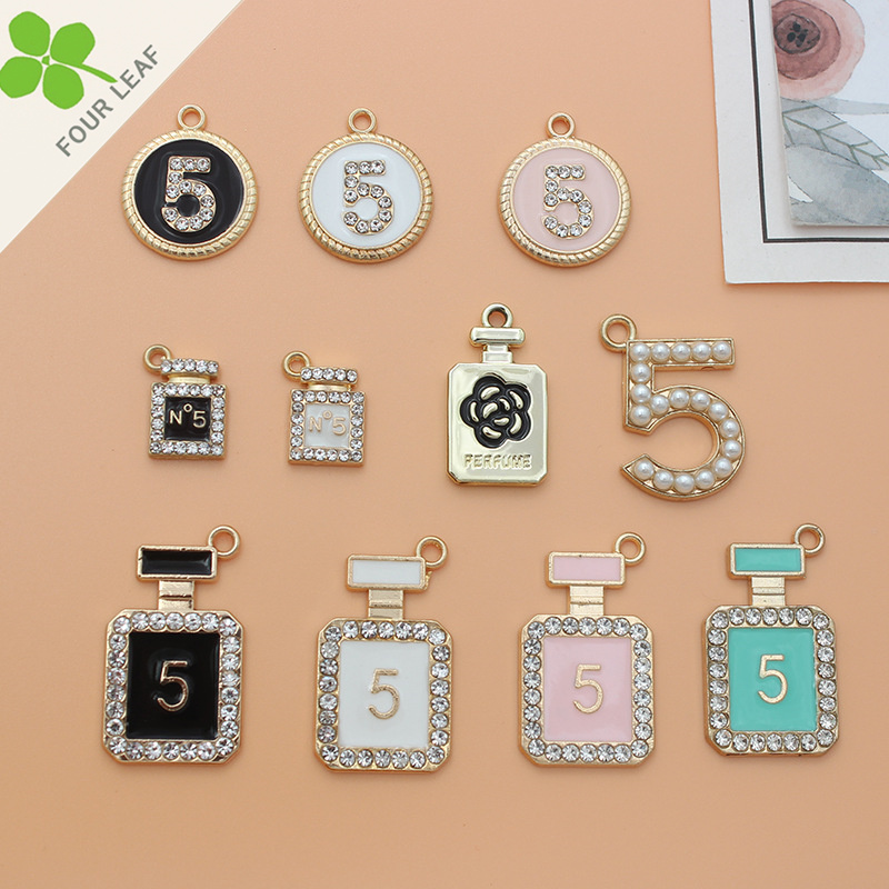 香水ボトル アクセサリーパーツ デコパーツ 貼り付けパーツ ペンダント 合金パーツ ハンドメイド DIY