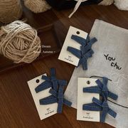 ヘアピン　ヘアアクセサリー　レディース　韓国ファッション　リボン　2点セット