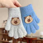 子供手袋　16*10cm　カピバラ　5本指　5-10歳　韓国手袋