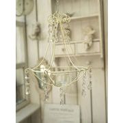 大幅値下 早い者勝ち 鉄製フィラグリー吊りキャンドルスタンド   バルコニーガーデン小物