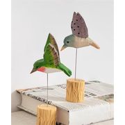 この価格なら満足です 早い者勝ち 手彫り蜂鳥 木製 ヨーロッパデザイン 工芸品 卓上装飾 プレゼント用