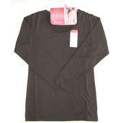 【しっかり伸びであたたか】婦人　裏ピーチ起毛　8分袖　インナーシャツ