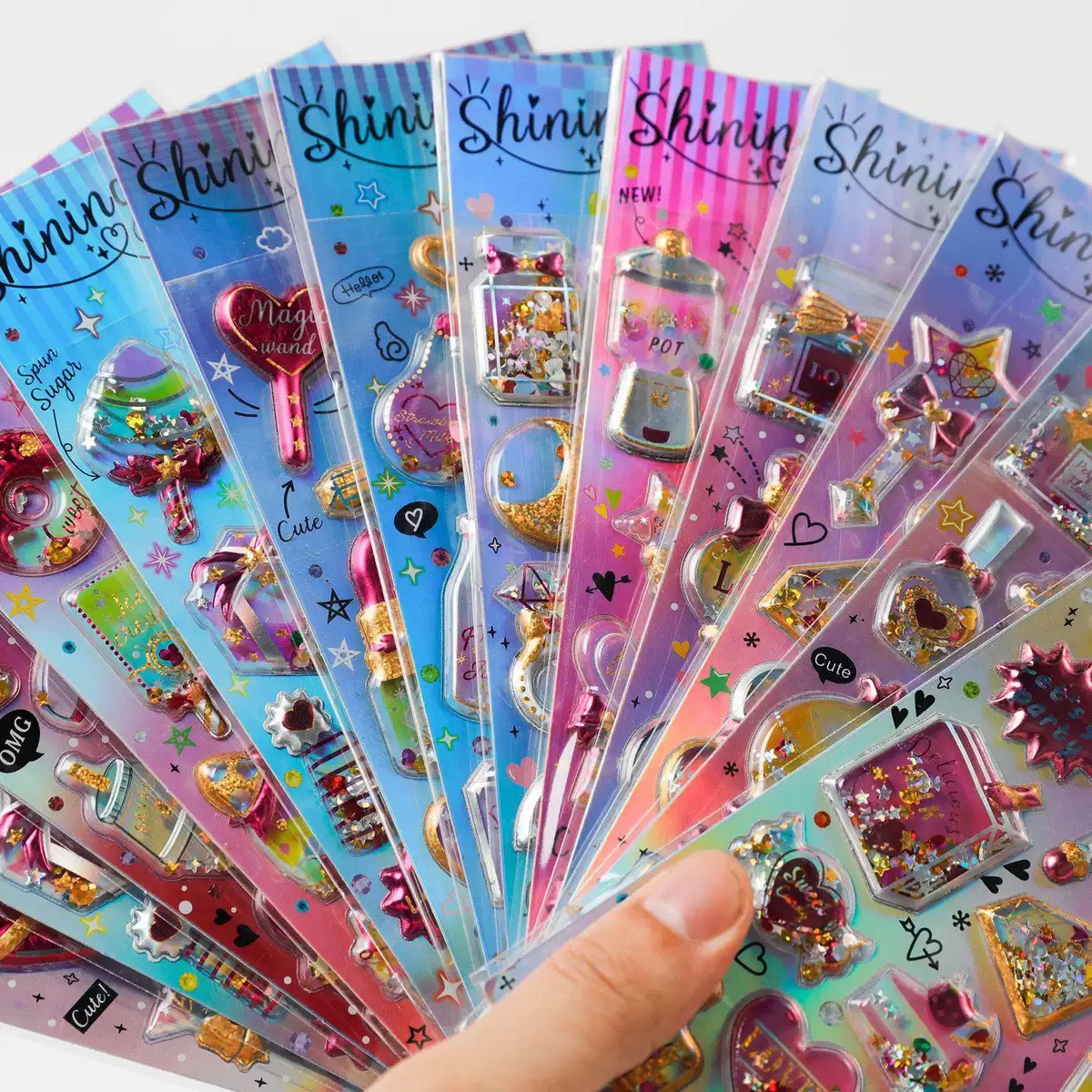 3Dステッカー 手作りDIY  子供おもちゃ 可愛いシール  立体ステッカー 粘着シールLF