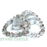 ☆高品質☆【ブレスレット】ガーネット＆グリーントルマリンインクォーツ (3A) (約10.5～11mm)