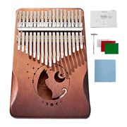 楽器 木製 カリンバ 17音 4カラー 猫 鹿 サムピアノ 親指ピアノ 民族楽器 17キー