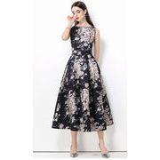 オシャレプリントノースリーブワンピースレディース  新作