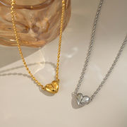 ハートネックレス サージカルステンレス ジュエリー レディース ネックレス アクセサリー 18K★超新作2025