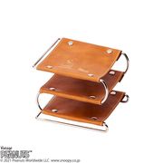 【卓上収納】スヌーピー マルチラック ライトブラウン