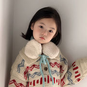 子供イヤーマフ　キッズニットイヤーマフ　秋冬　可愛い　韓国キッズイヤーマフ