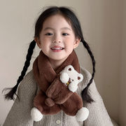 子供マフラー　キッズマフラー　アニマル　ふわふわ　可愛い　韓国キッズマフラー