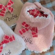 秋冬新作 リボン 犬服　ワンちゃん服　犬   犬の服 猫 ネコ猫服 ペット服 ペット用品 (XS-XL)