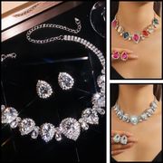 ネックレスイヤリングセット&ネックレスピアスセットE90090