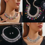 ネックレスイヤリングセット&ネックレスピアスセットE90096