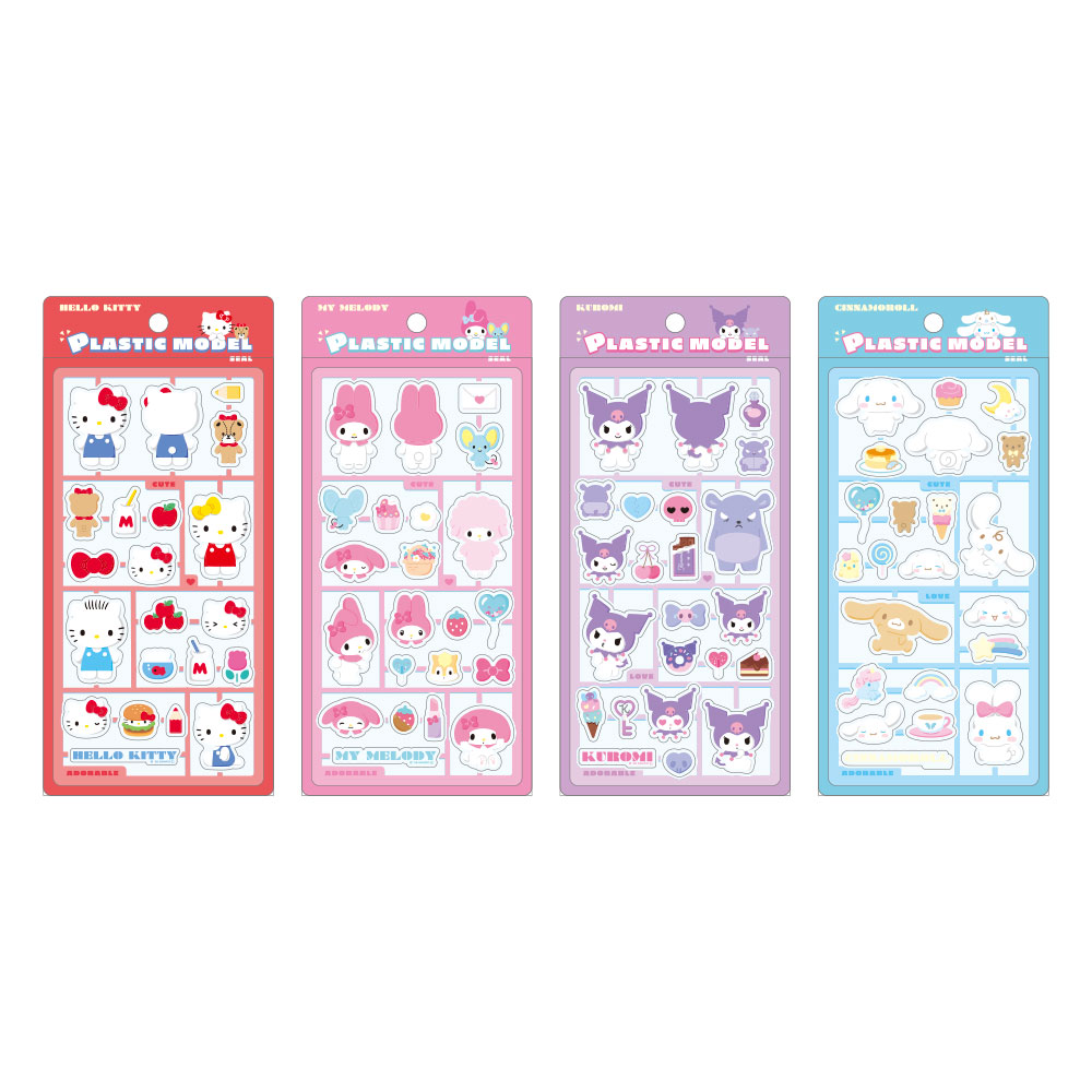 10月予定】 サンリオキャラクターズ プラスチックモデル風シール PM