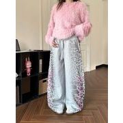 【予約226885】大きいサイズ秋冬 韓国 カレッジ風 新しいデザイン カジュアル パンツ S ~3L