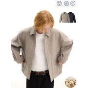 メンズファッション ウール ジャケット 男女兼用 ストリート系 アウター 秋冬 2025新作★全2色