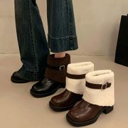 秋冬シューズ  ブーツ ショートブーツ 裏起毛 フェイクレザー  お出かけ 靴  防寒