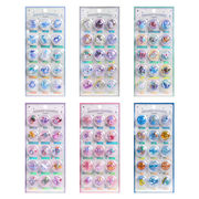 2025★3Dカプセルステッカー★レリーフクリスタル立体デザイン★キッズ知育奨励品★スマホカメラ装飾用